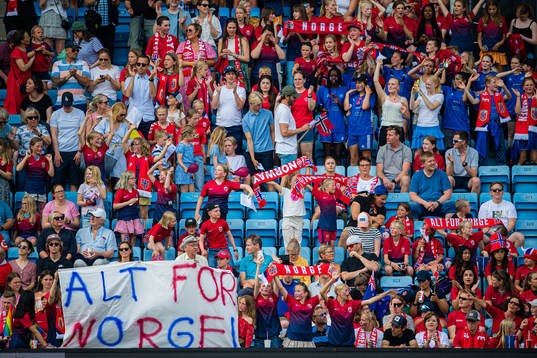 Spectators in the stands