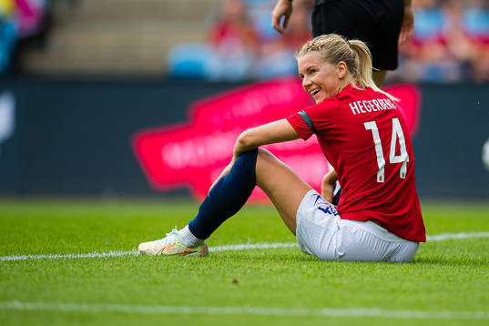 Ada Martine Stolsmo Hegerberg of Norway reacts