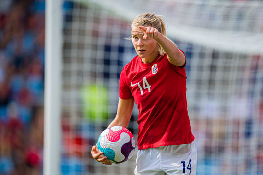 Ada Martine Stolsmo Hegerberg of Norway reacts