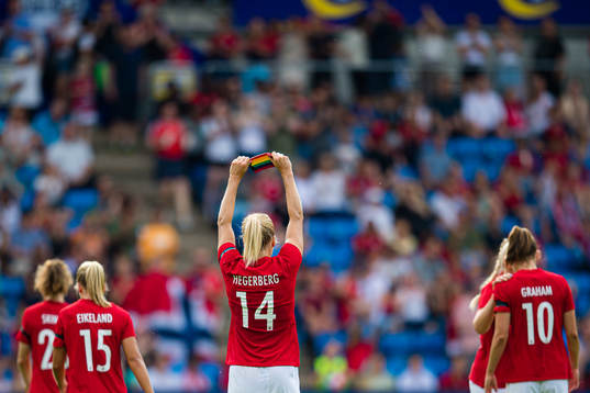 Ada Martine Stolsmo Hegerberg of Norway celebrates