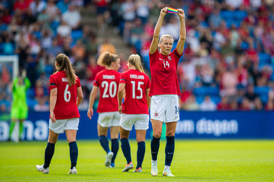 Ada Martine Stolsmo Hegerberg of Norway celebrates