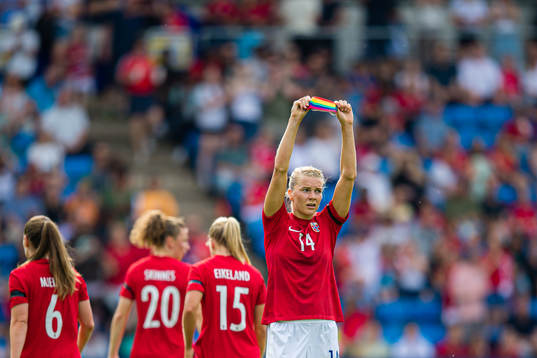 Ada Martine Stolsmo Hegerberg of Norway celebrates