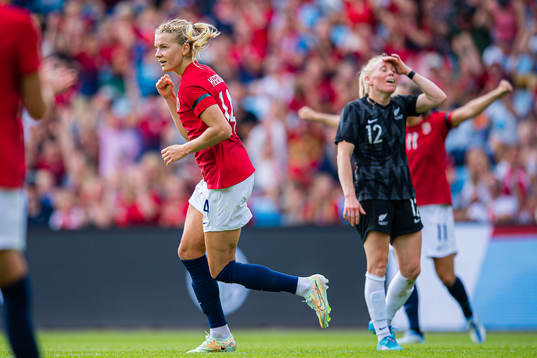 Ada Martine Stolsmo Hegerberg of Norway celebrates