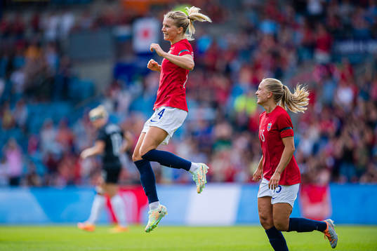 Ada Martine Stolsmo Hegerberg of Norway celebrates