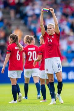 Ada Martine Stolsmo Hegerberg of Norway celebrates