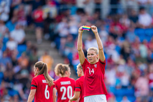 Ada Martine Stolsmo Hegerberg of Norway celebrates