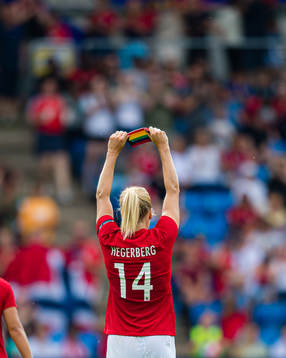 Ada Martine Stolsmo Hegerberg of Norway celebrates