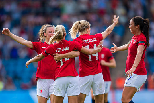 Ada Martine Stolsmo Hegerberg of Norway celebrates