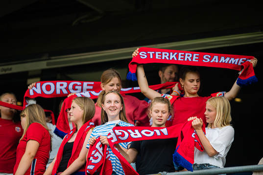 Spectators in the stands