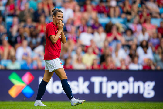 Celin Bizet Ildhusøy of Norway reacts