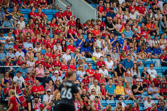 Spectators in the stands