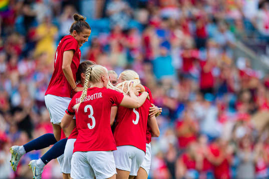 Guro Bergsvand of Norway celebrates