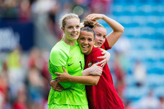 Guro Pettersen and Celin Bizet Ildhusøy of Norway