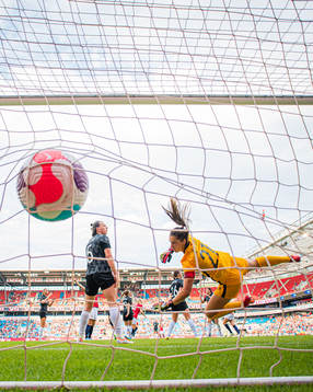 Guro Bergsvand of Norway scores the 2-0 goal