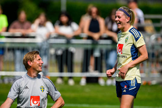 Rasmus Liljeblad, sports psychologist and Olivia Schough