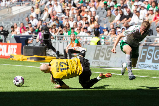 Häckens Valgeir Fridriksson och Hammarbys Gustav Ludwigson