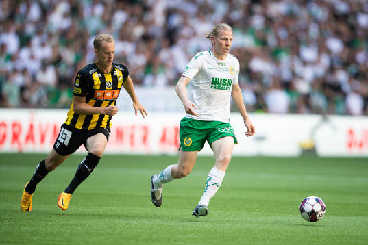 Häckens Gustav Berggren och Hammarbys Gustav Ludwigson