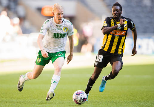 Hammarbys Gustav Ludwigson och Häckens Blair Turgott