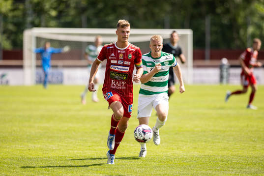 Skövde AIKs Filip Schyberg och Västerås SKs Simon
