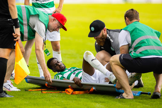 Västerås SKs Mohammed Mahammed med skada
