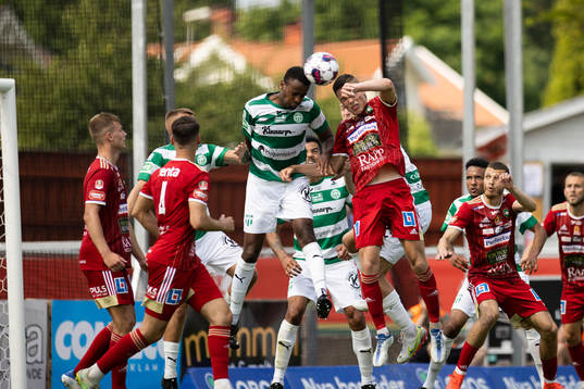 Skövde AIKs Villiam Granath och Västerås SKs Alex Douglas