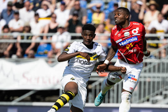 s Amar Abdirahman Ahmed Fatah och Degerfors Joseph-Claude