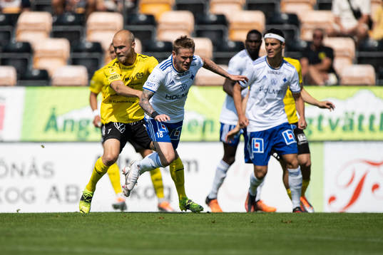 Mjällbys Viktor Gustafson IFK Norrköpings Ari Freyr