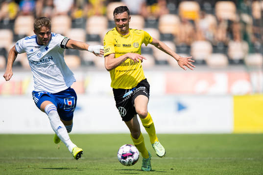 Mjällbys Jetmir Haliti och IFK Norrköpings Christoffer