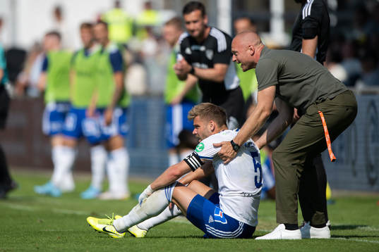 Mjällbys tränare Andreas   Brännström och IFK