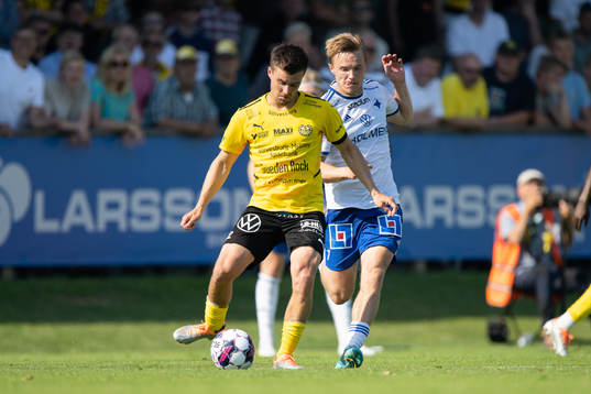 IFK Norrköpings Jacob Ortmark och Mjällbys Jesper