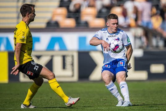 IFK Norrköpings Viktor Agardius och Mjällbys Andreas