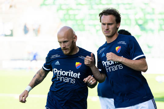 Djurgårdens Magnus Eriksson och Hjalmar Ekdal