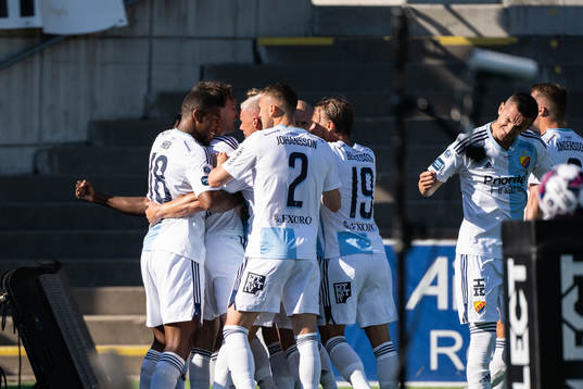 Djurgårdens Hjalmar Ekdal jublar
