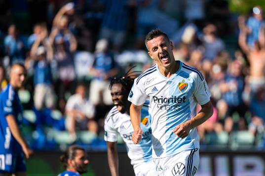 Djurgårdens Haris Radetinac jublar