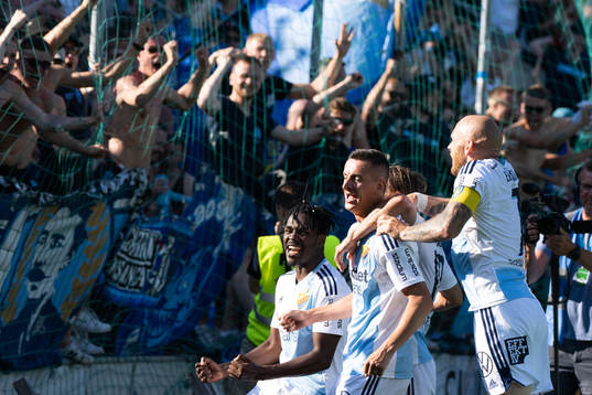 Djurgårdens Haris Radetinac jublar