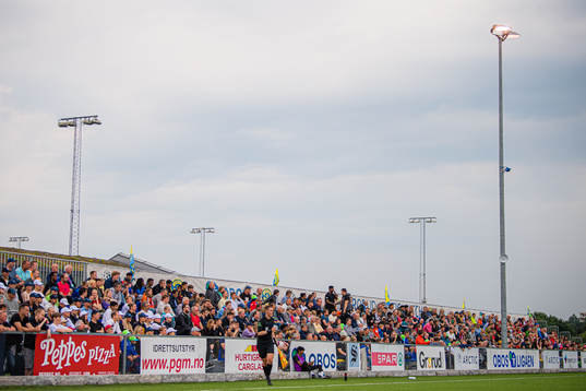 Spectators in the stands