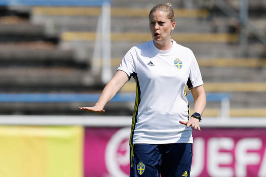 Caroline Sjöblom, head coach of Sweden