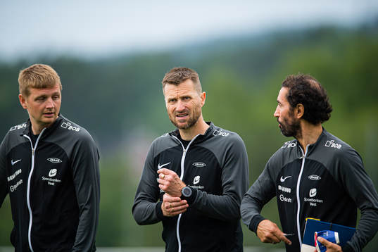 Erik Huseklepp, assistant coach of Brann, and Eirik