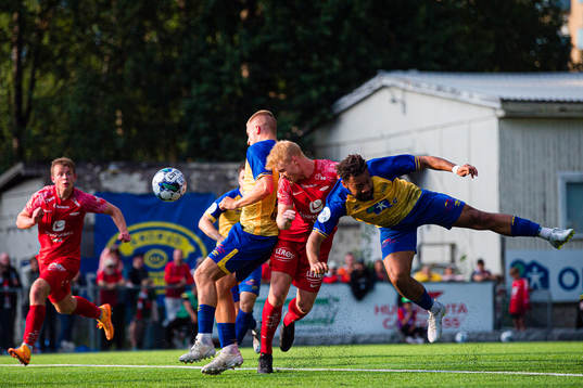 Sivert Heltne Nilsen of Brann scores the 0-2 goal