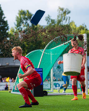 Sivert Heltne Nilsen of Brann celebrates