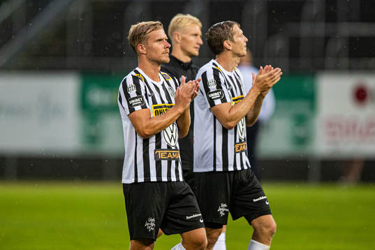 Landskronas spelare jublar