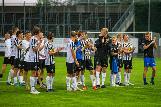 Landskronas spelare jublar