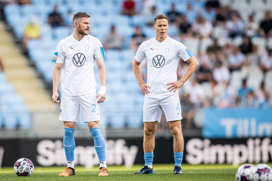 Malmö FFs Lasse Nielsen och Niklas Moisander