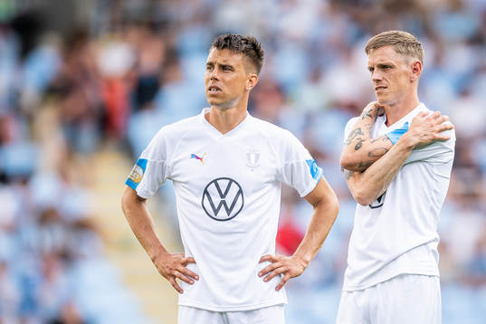 Malmö FFs Jonas Knudsen och Sören Rieks