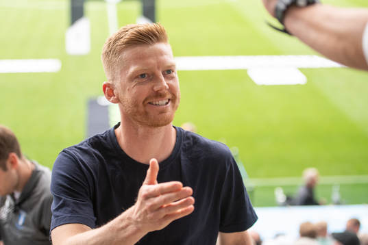 Malmö FFs Anders Christiansen på läktaren