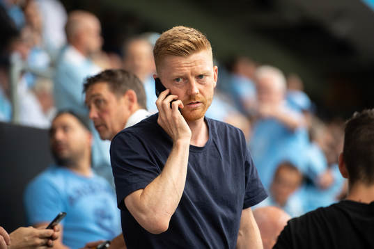 Malmö FFs Anders Christiansen på läktaren