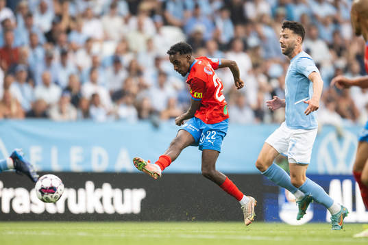 Helsingborgs Taha Ali och Malmö FFs Erdal Rakip