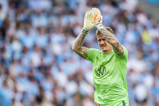 Malmö FFs målvakt Johan Dahlin