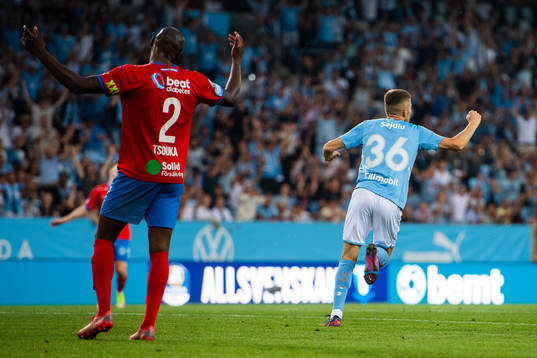 Malmö FFs Patriot Sejdiu jublar