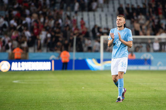 Malmö FFs Patriot Sejdiu jublar